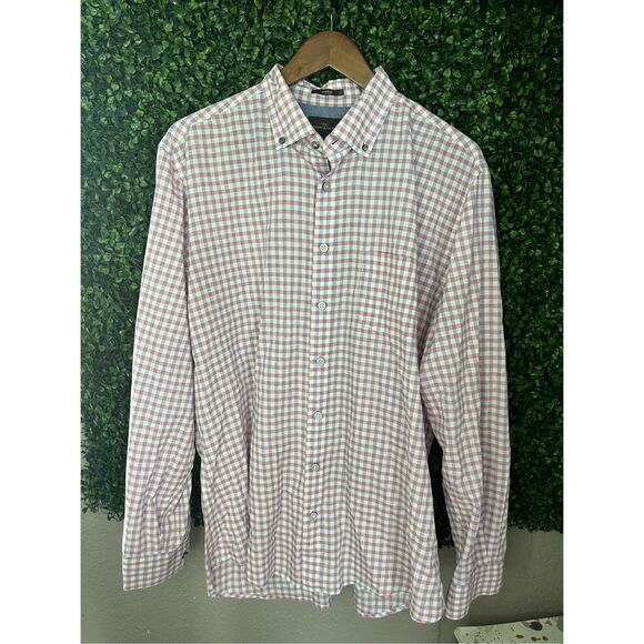 Rodd and Gunn Plaid Button Down Shirt Size XL Linen - Picture 1 of 4